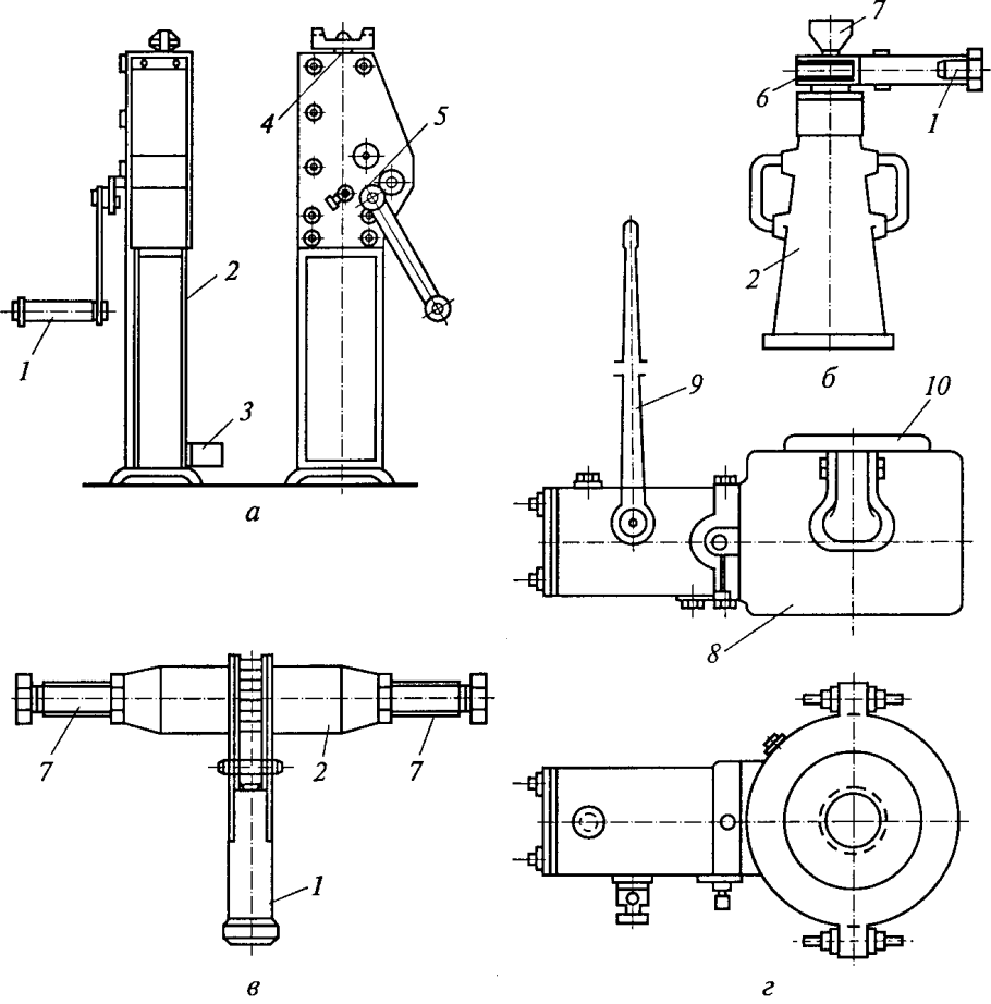 Чертеж домкрата бутылочного на 2т