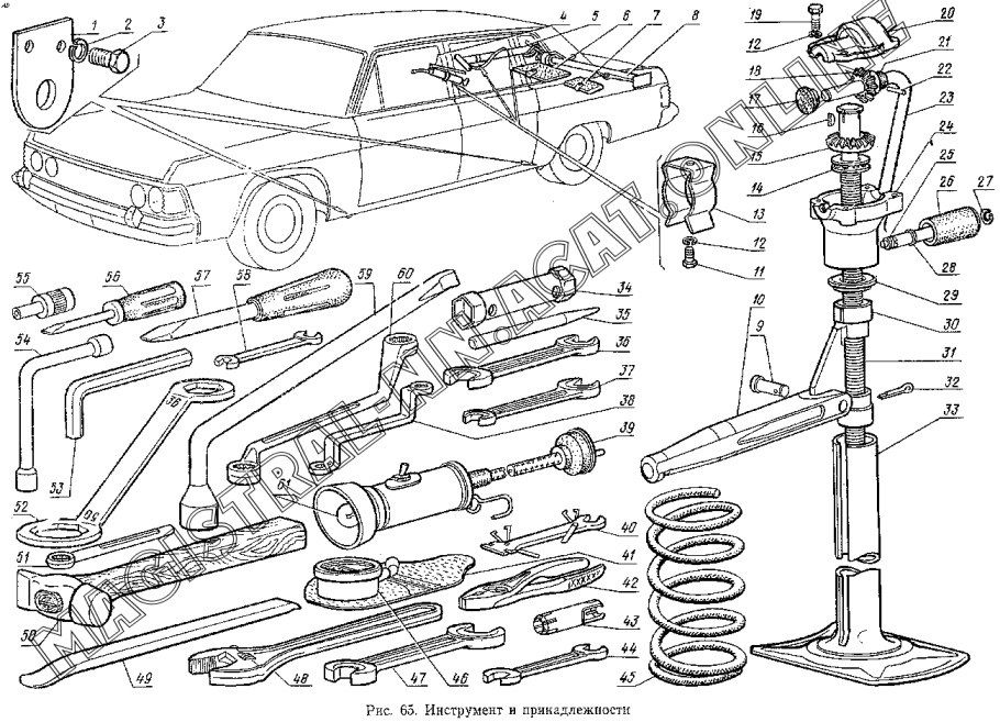 Домкрат винтовой ДВЗ-50 схема