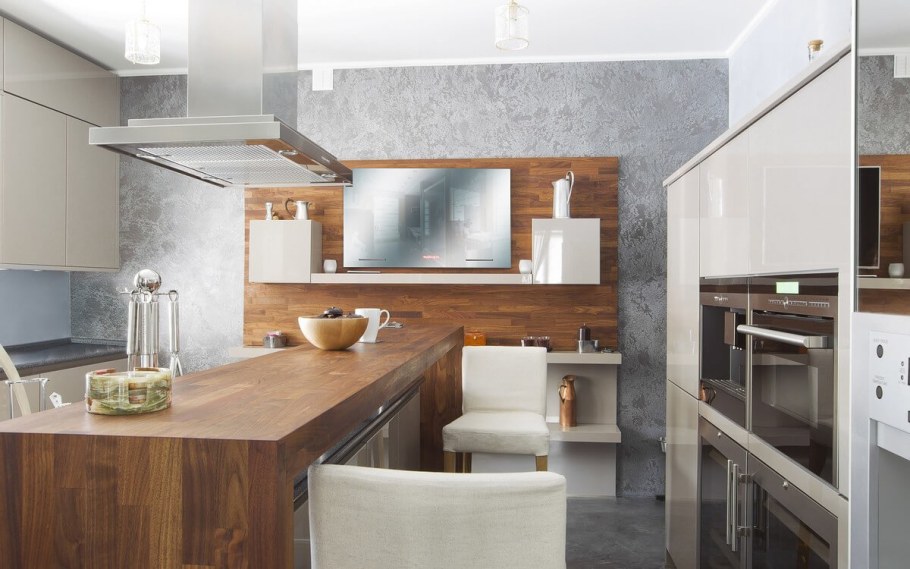 Расположение телевизора на кухне