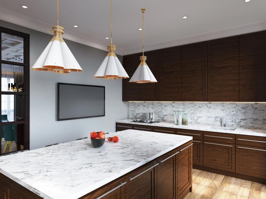 Телевизор в интерьере кухни