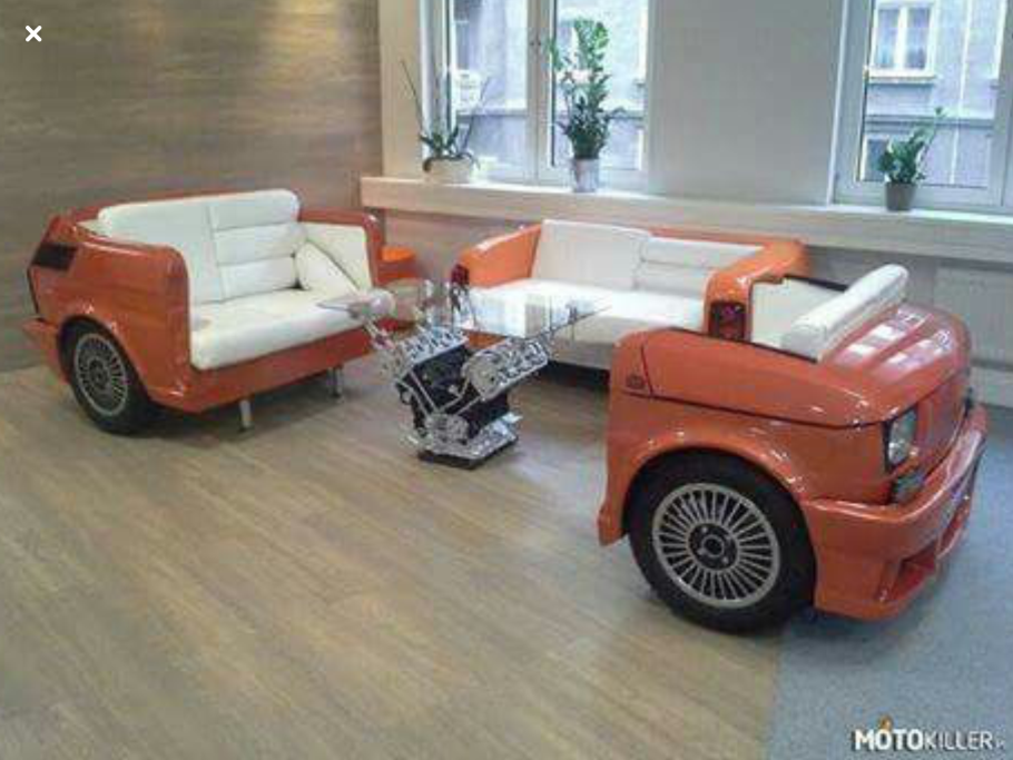 Кровать из старой машины