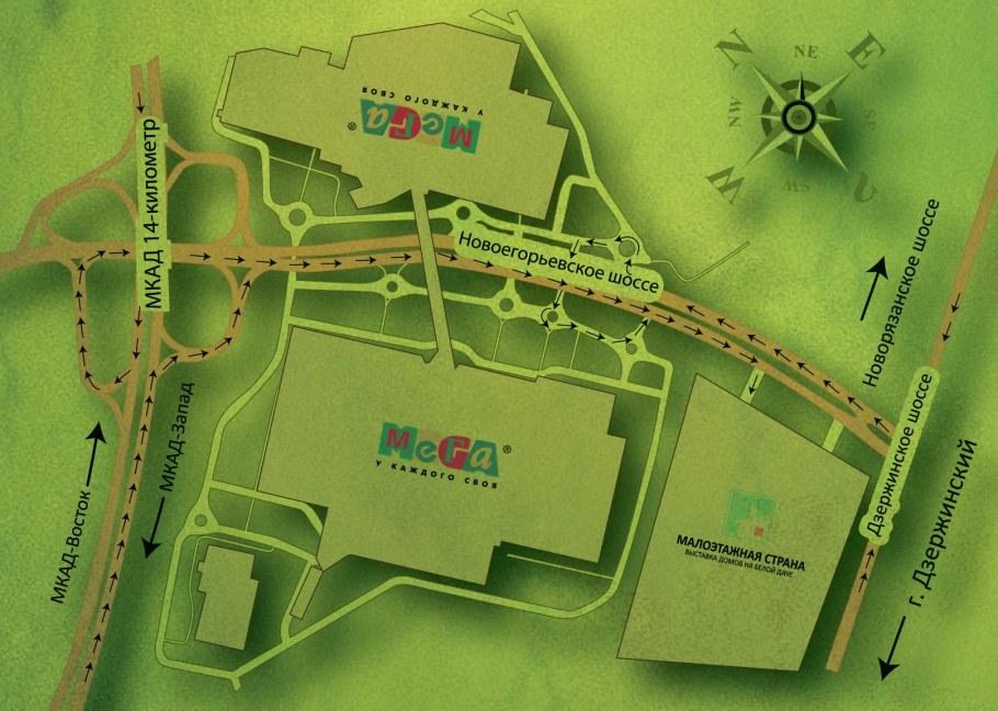 Оранж парк на карте Москвы