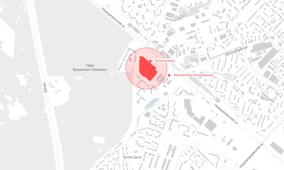 Г. Котельники, мкрн. Белые дачи, футбольное поле в Кузьминском лесу