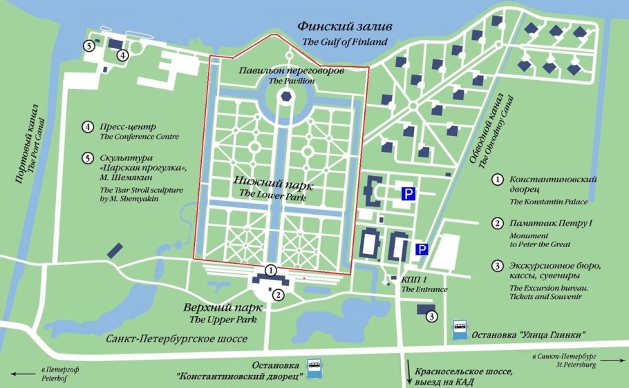 План парка Сокольники в Москве