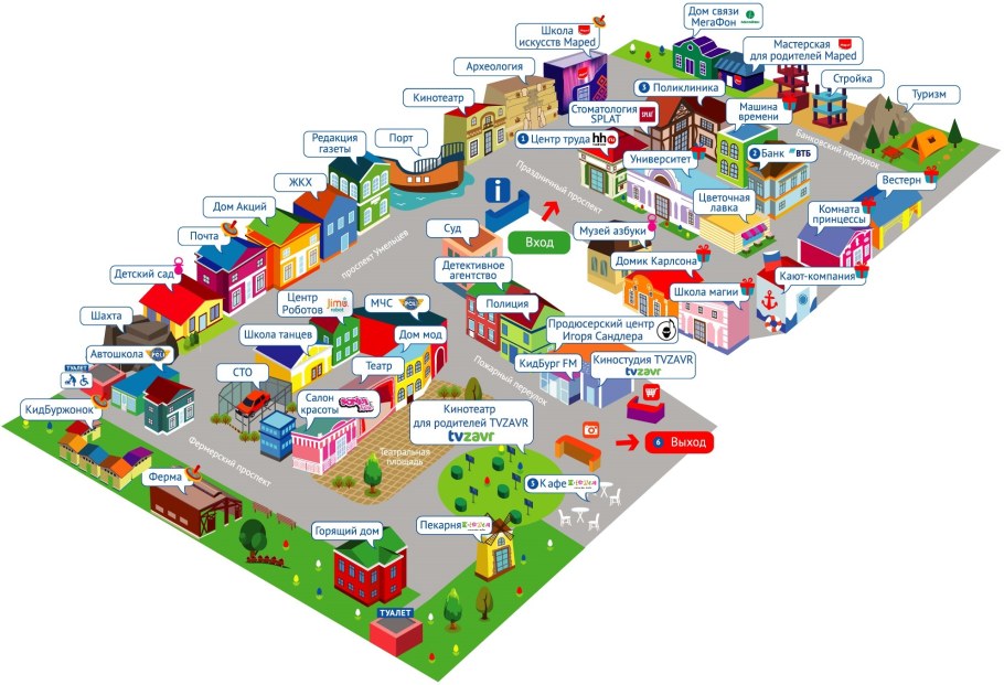 Карта фестиваля