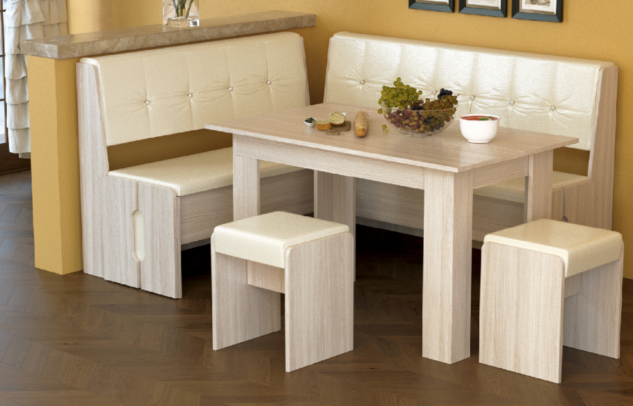 Кухонный уголок красный