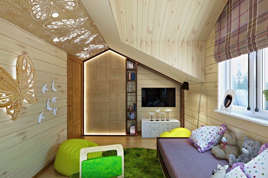 Tikkurila зеленый имитация бруса