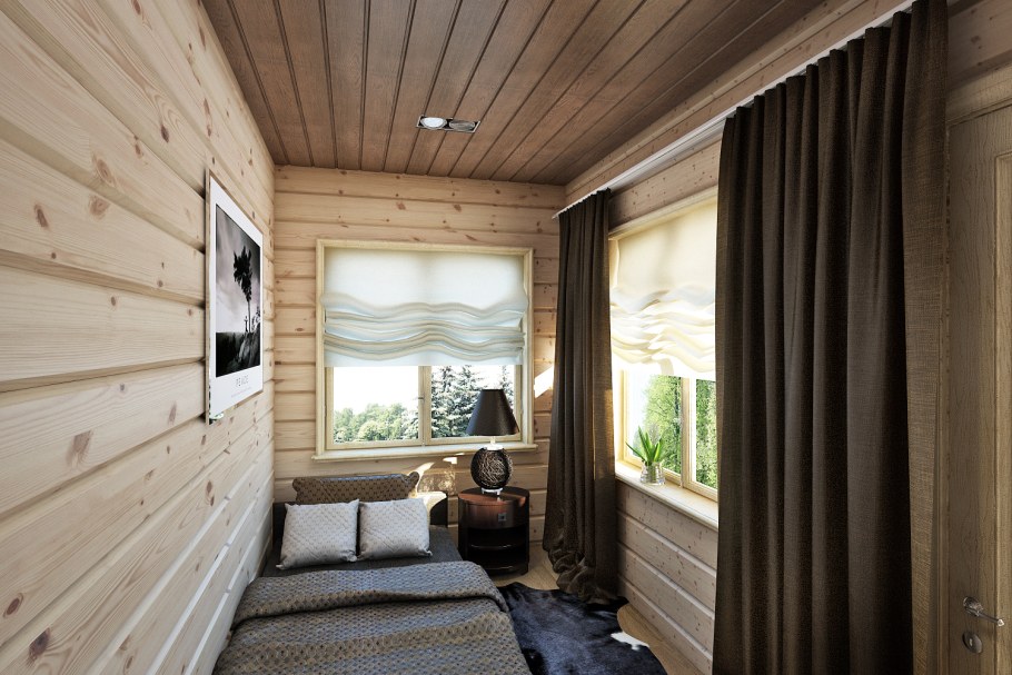 Комната обшитая вагонкой