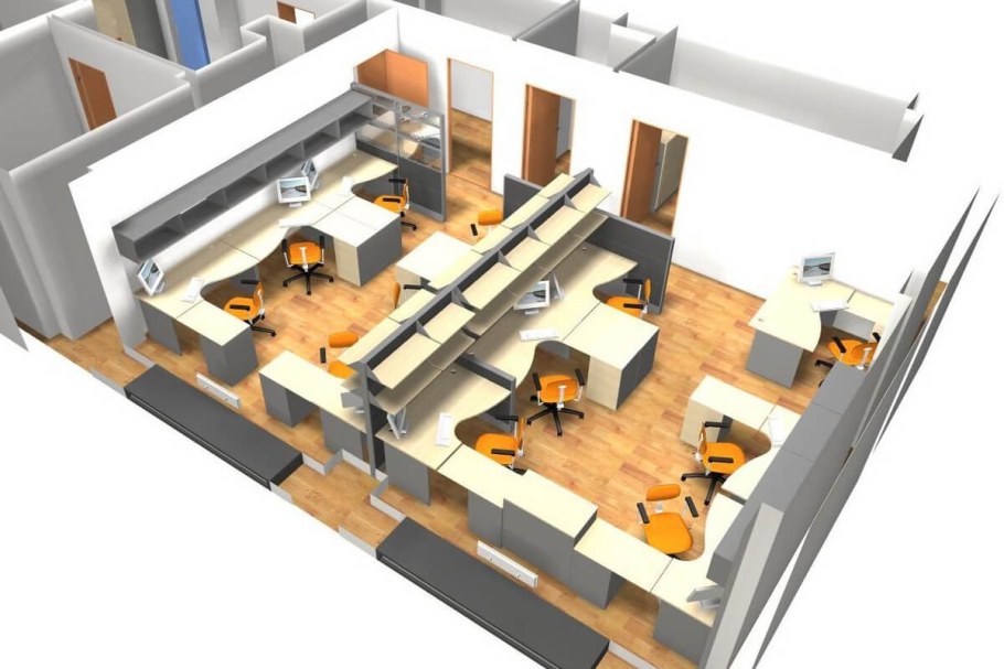 Планировка офисного помещения