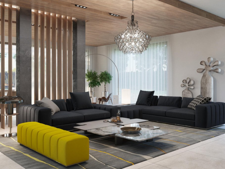 Колонны в современном интерьере