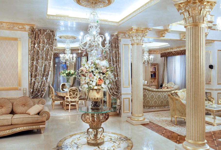 Колонны в интерьере