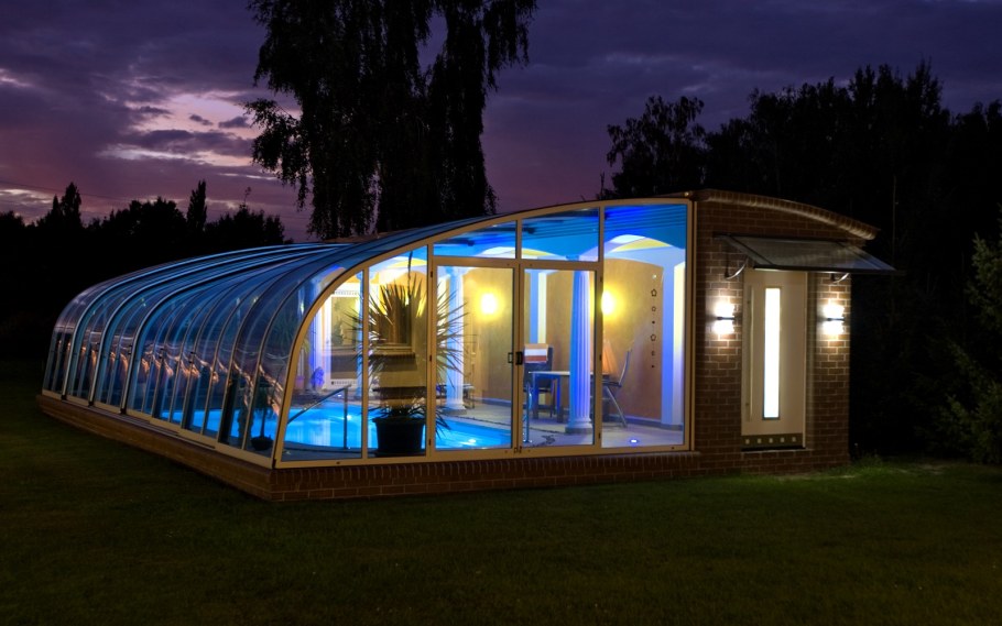 Раздвижная крыша для бассейна