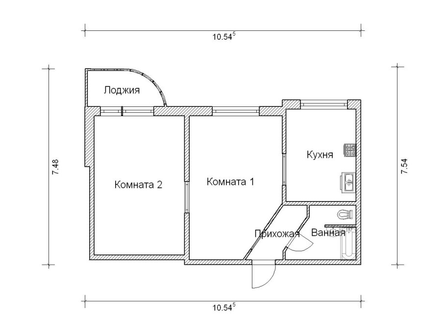 Лестница на плане второго этажа