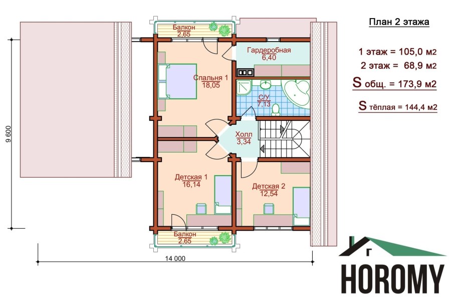 Лоджия на плане