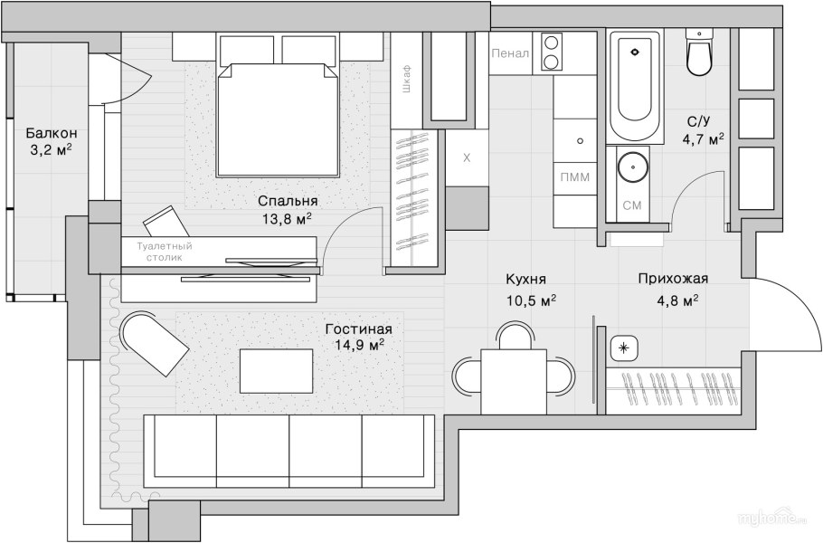 План перепланировки этажа