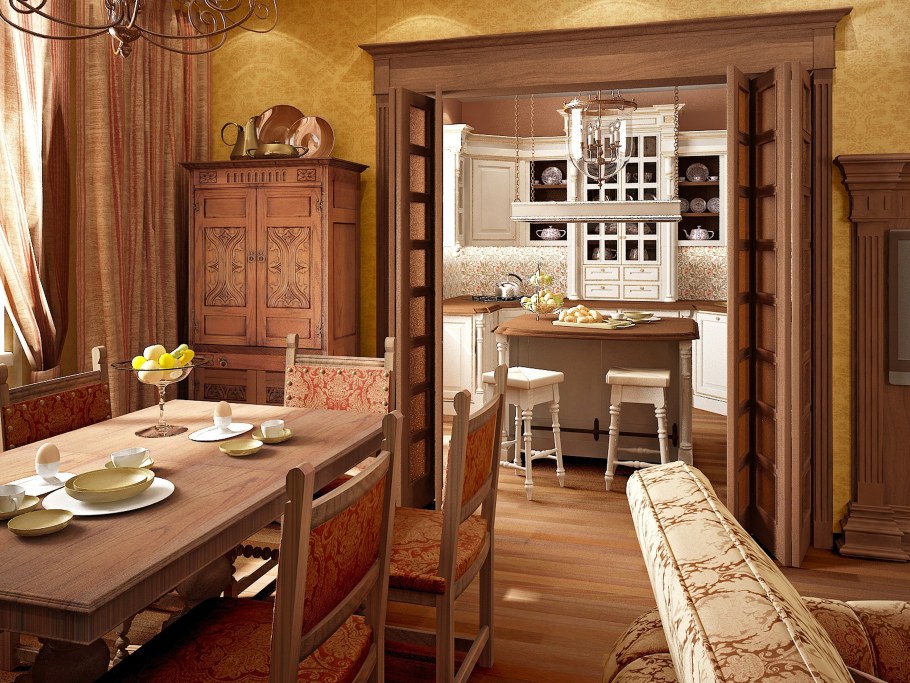 Английская кухня интерьер