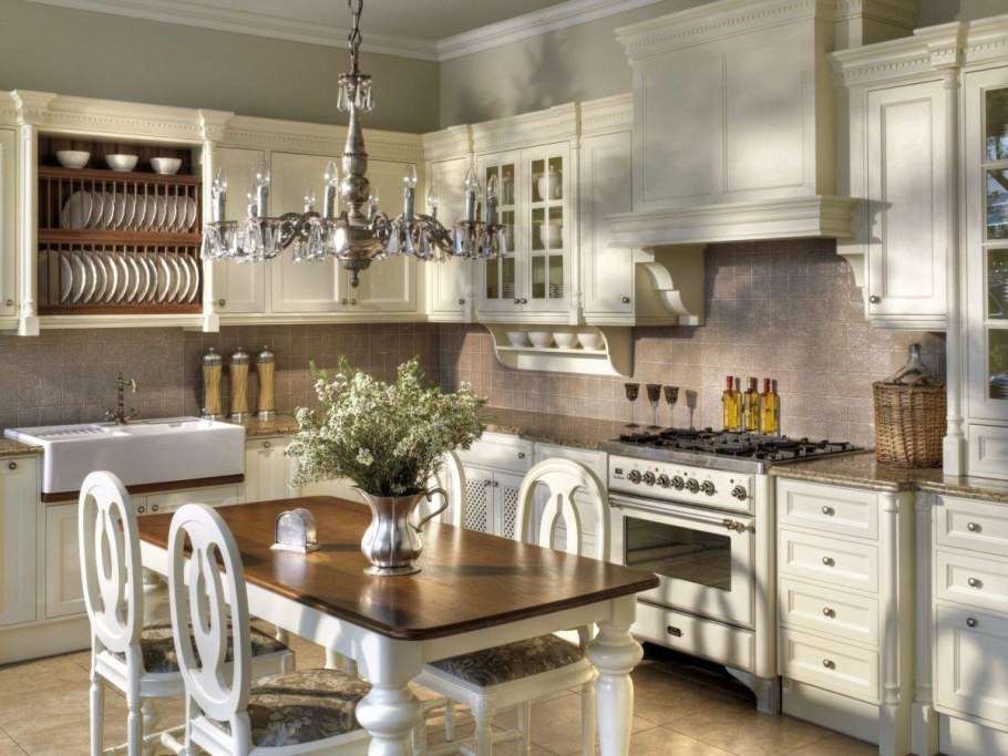 Гостиная столовая в стиле Неоклассика