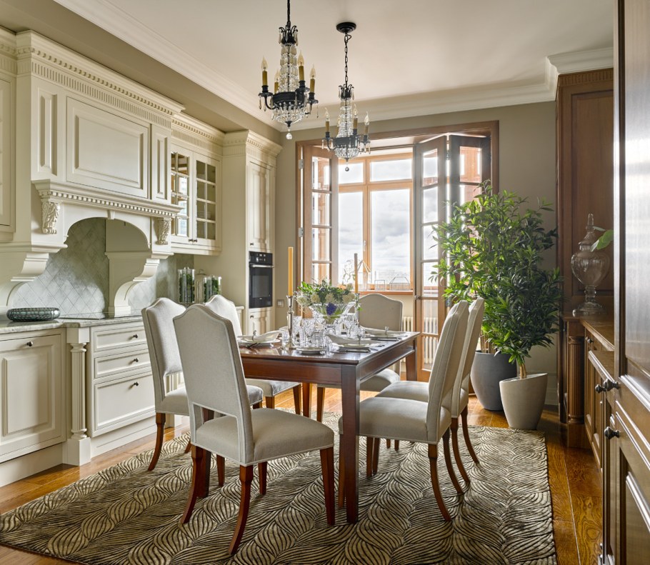 Английский стиль в интерьере кухни