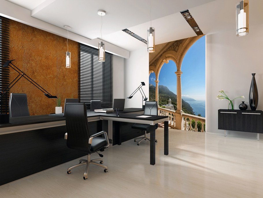 Узкий кабинет спальня для мужчины