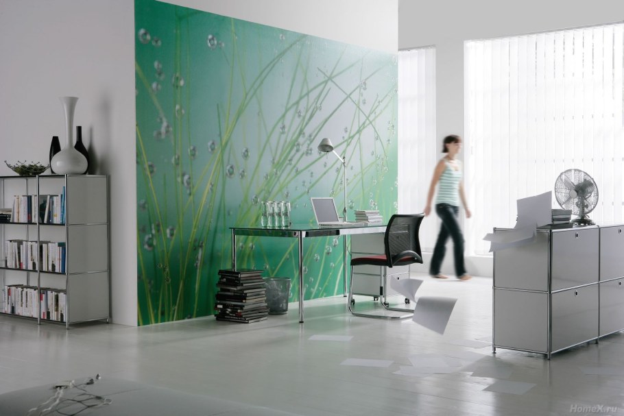 Фотообои в интерьере кабинета
