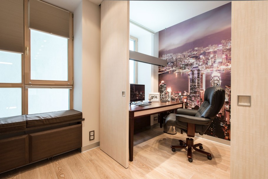 Фотообои в интерьере кабинета