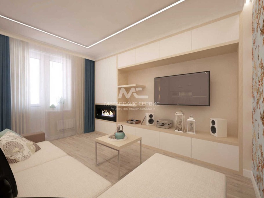 Интерьер двухкомнатной квартиры 50 кв.м