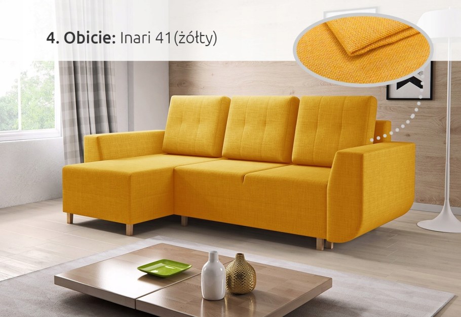 Диван кровать желтый