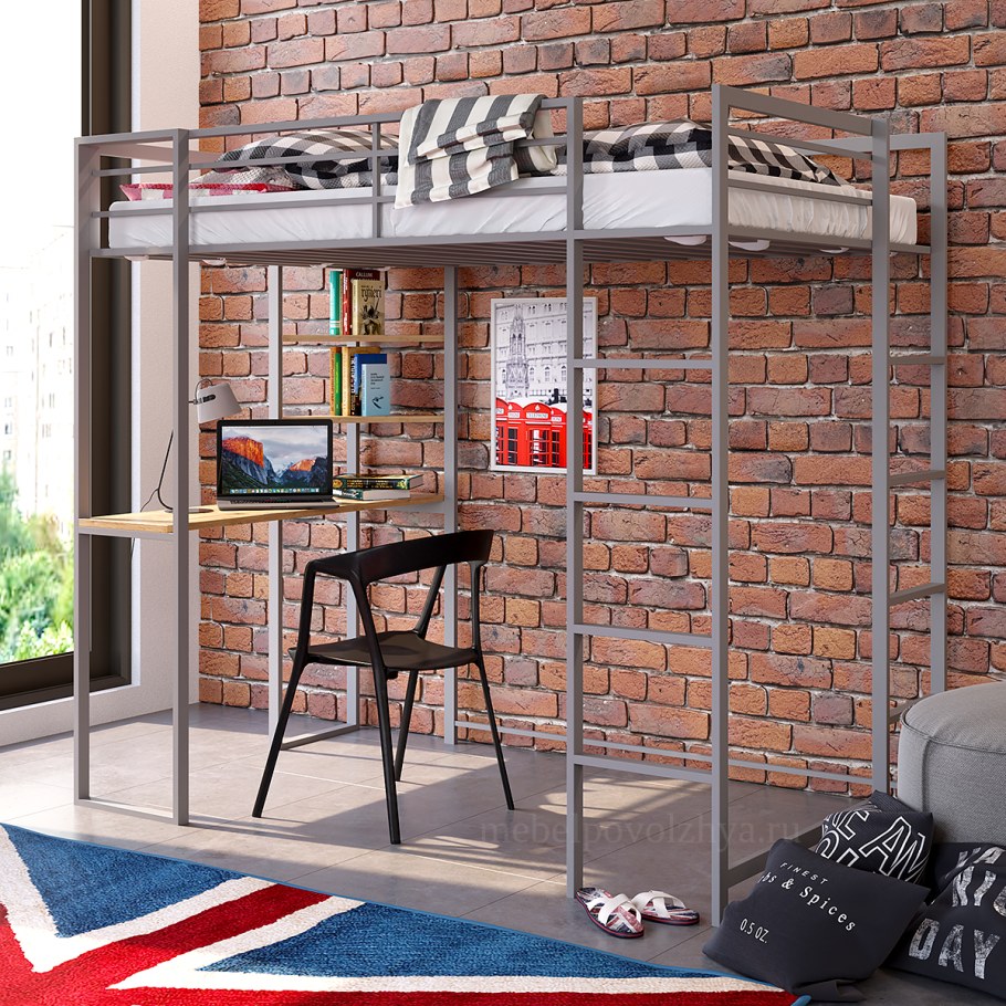 Кровать чердак лофт металл