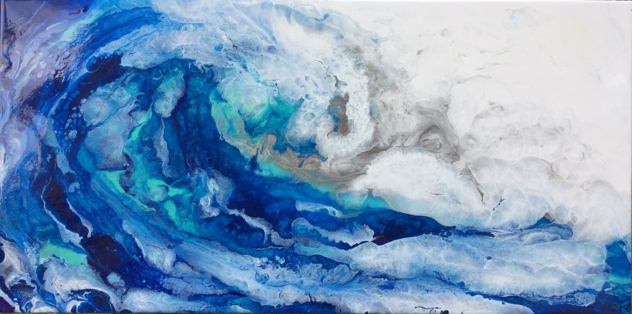 Флюид арт спиртовыми чернилами