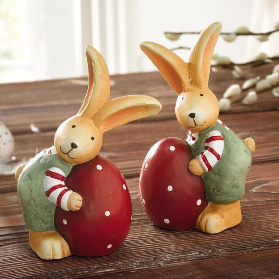 Статуэтки пасхальные зайцы