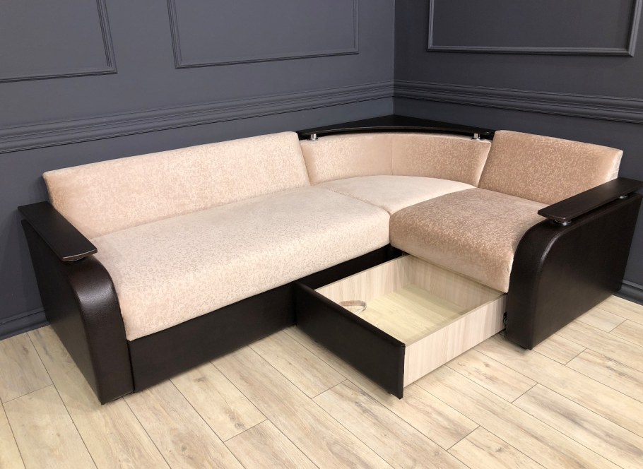 Диван угловой с баром Стронг 2