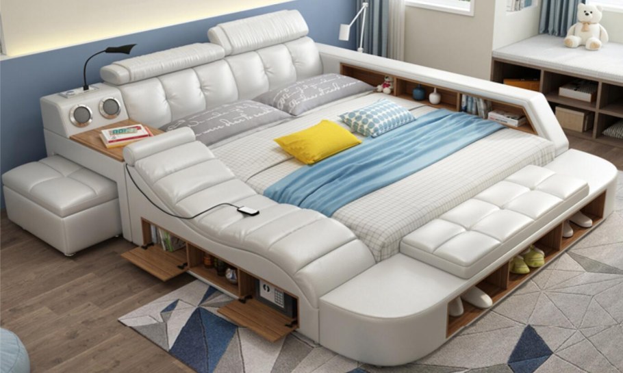 Многофункциональная кровать татами с массажем