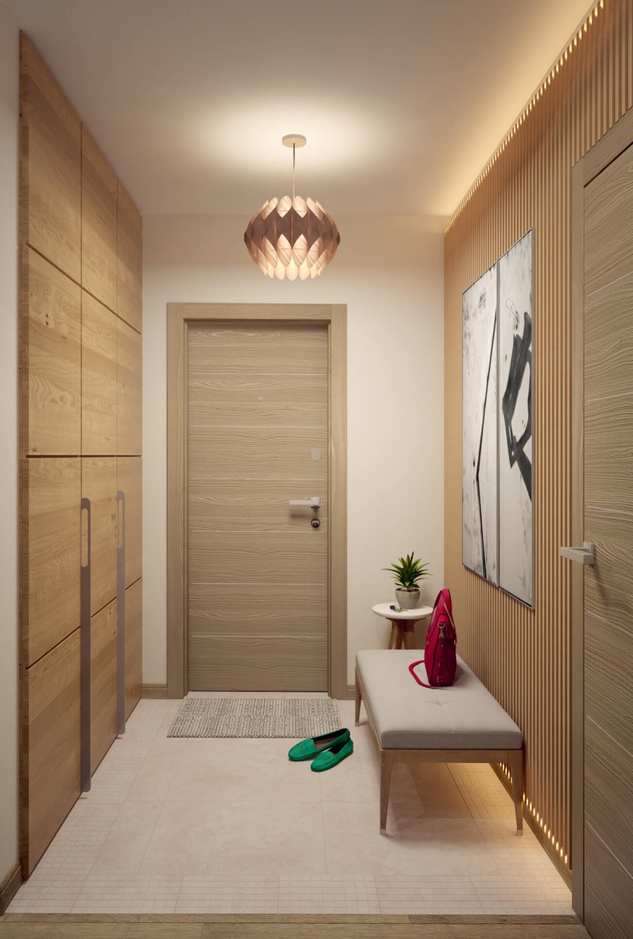 Коридор в эко стиле