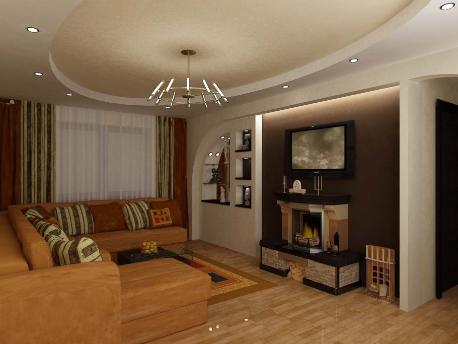 Интерьер зала в хрущевке