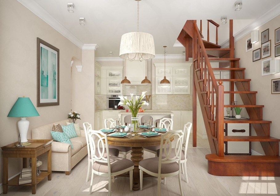 Двухуровневая апартаменты студия 20кв м