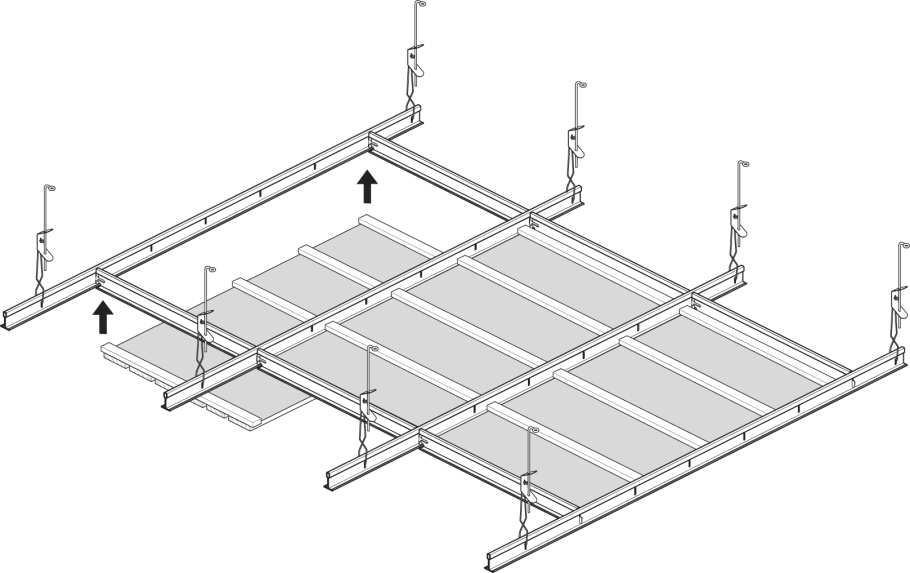 Подвесной потолок Армстронг Armstrong лампы