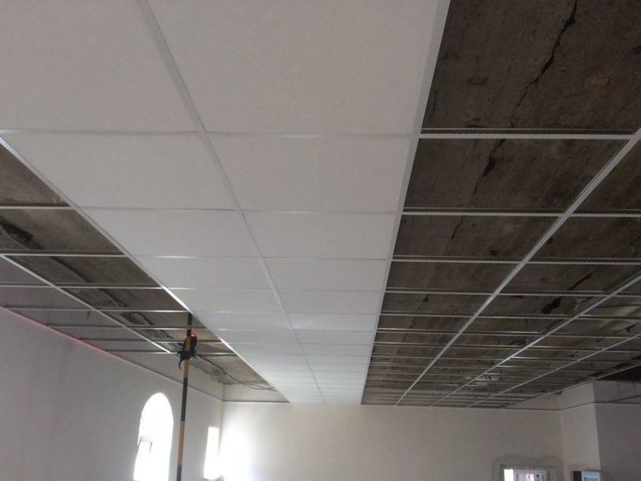 Схема кассетный потолок Албес 1200х600