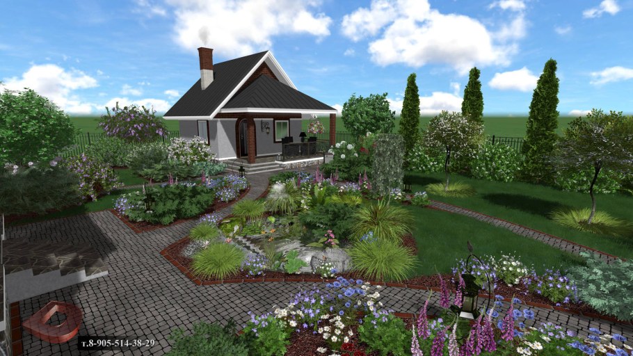 Проект ландшафта дачи