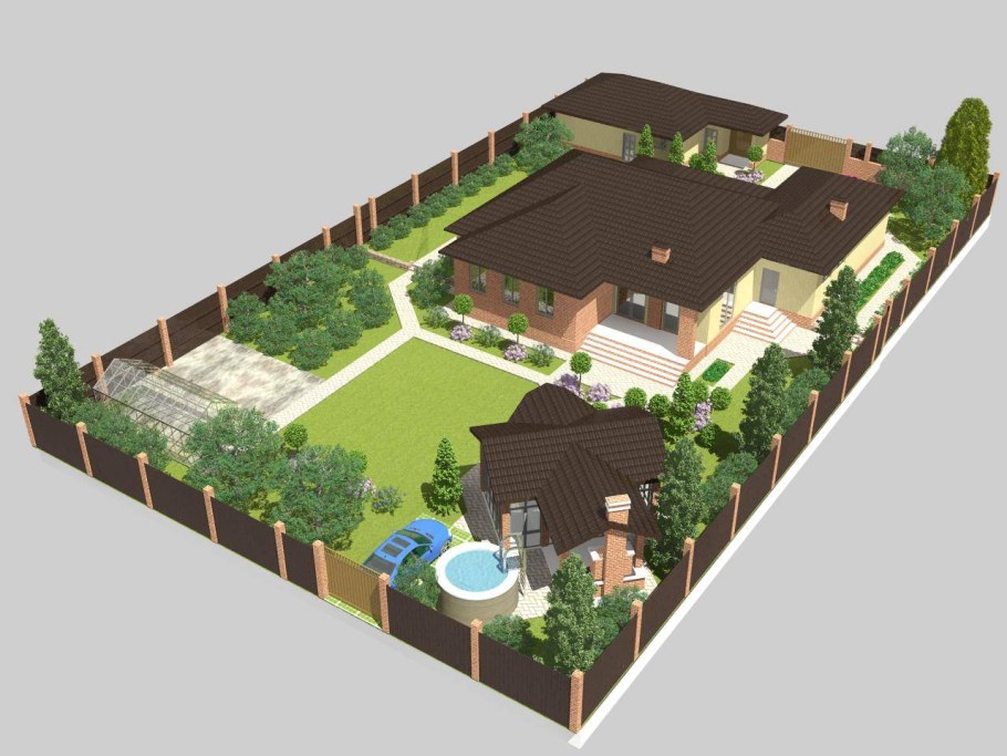 Ландшафт участка 5 соток