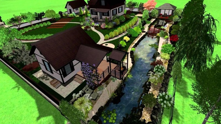 Обустройство двора частного дома