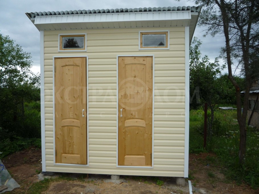 Отделка дачного туалета