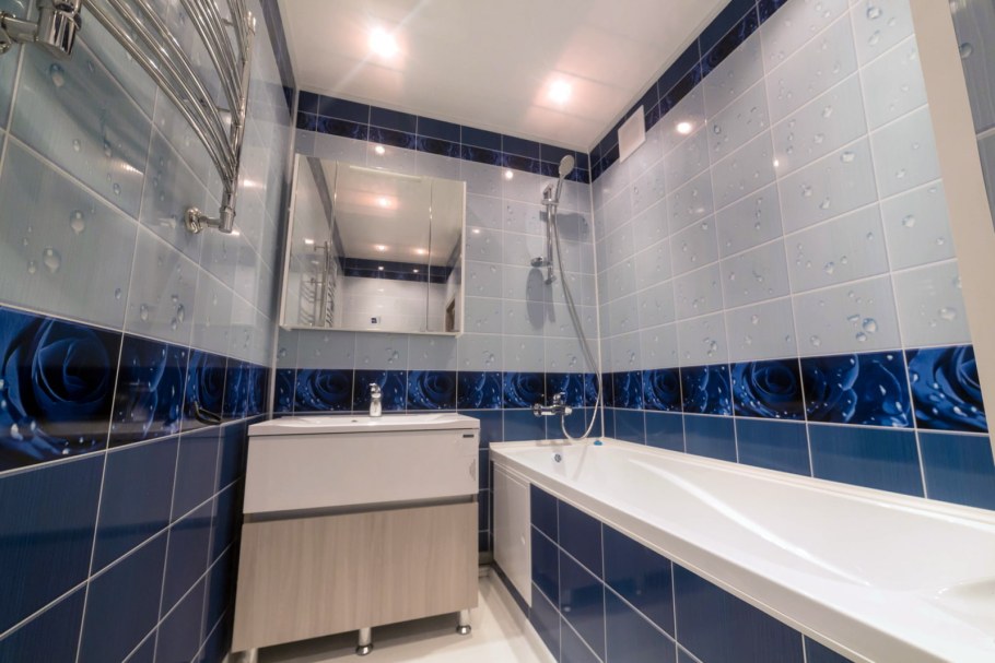 Панели ПВХ для ванной комнаты реальные