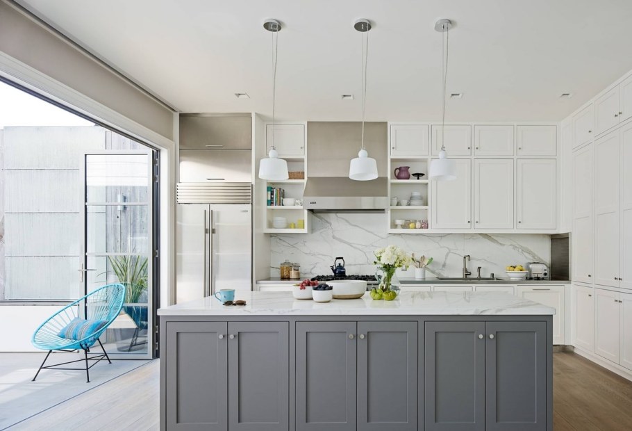 Кухня в сером цвете