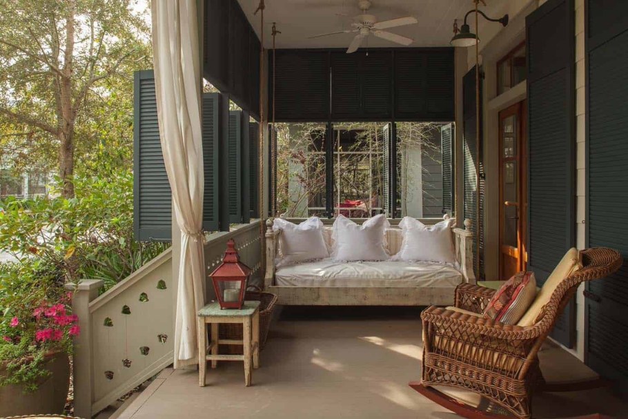 Интерьер маленькой веранды