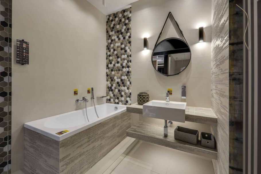 Современные бюджетные Ванные комнаты