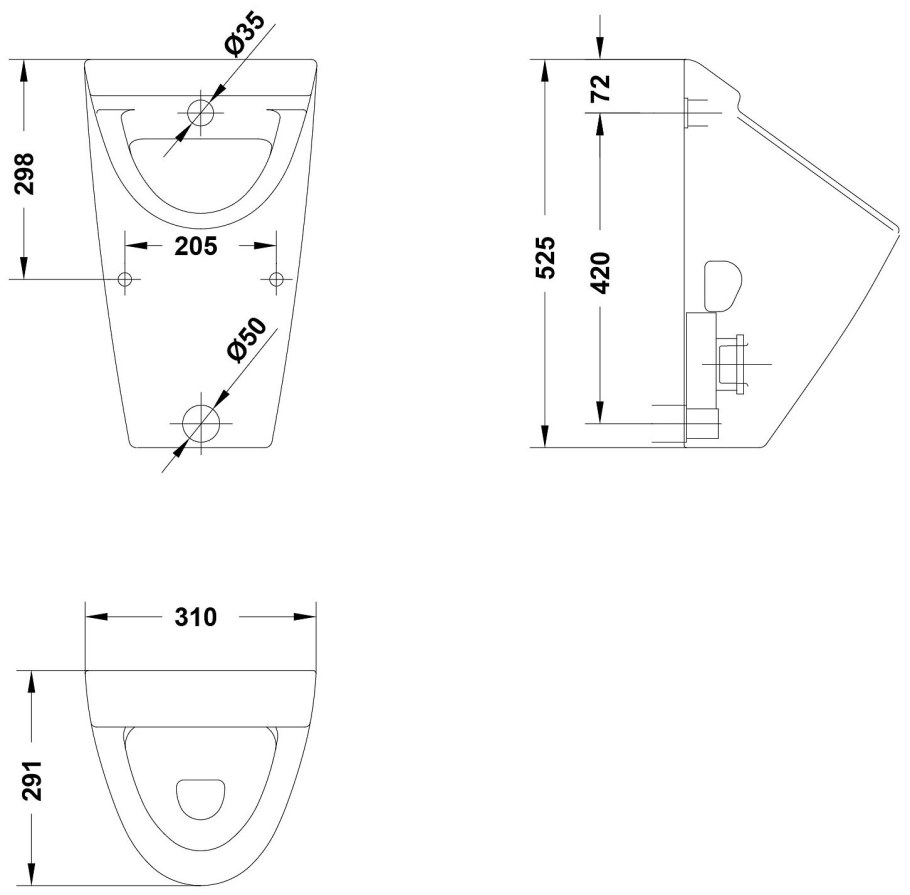 Писсуар Starck 3 0821350000