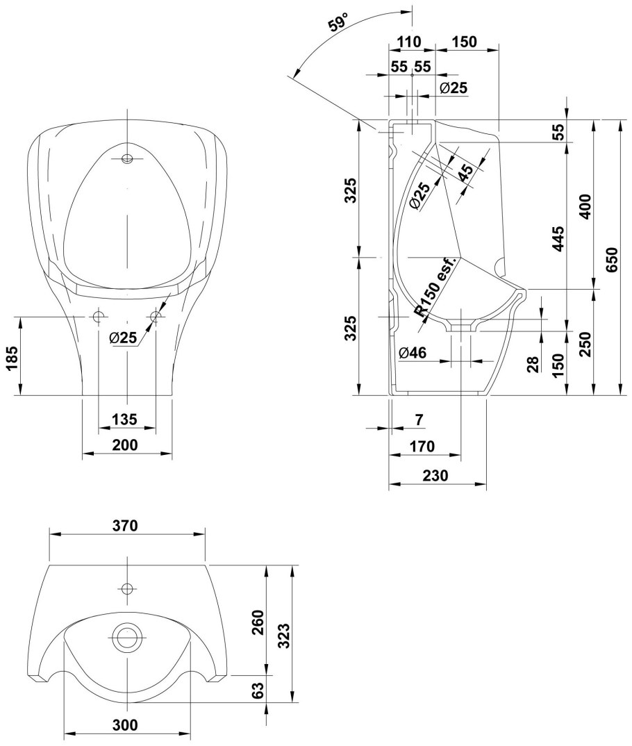 Писсуар Grohe Bau 39438000
