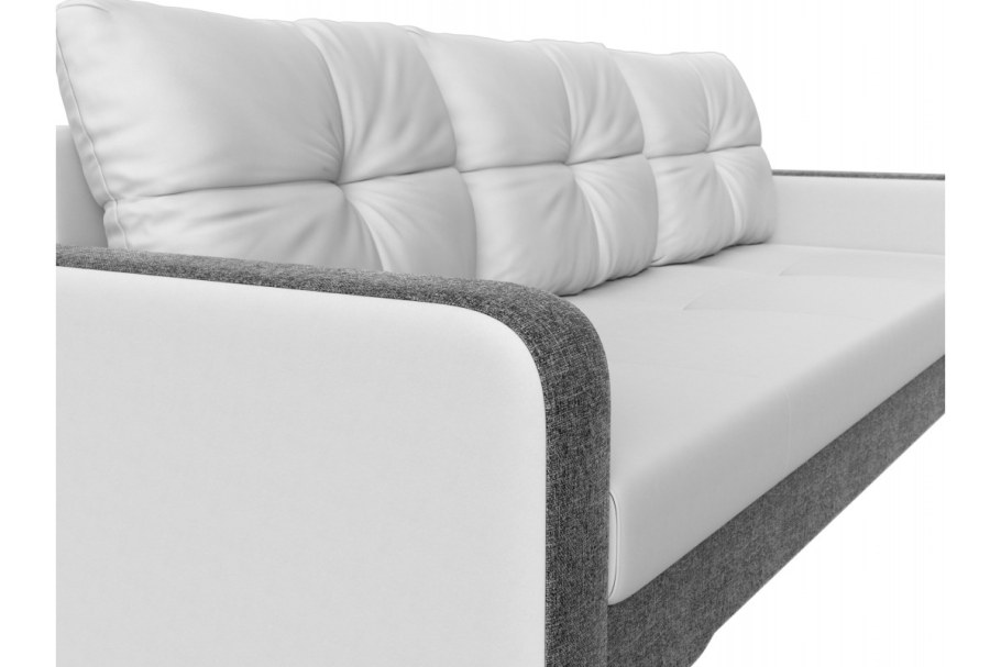 Диван-кровать Леон коричневая рогожка