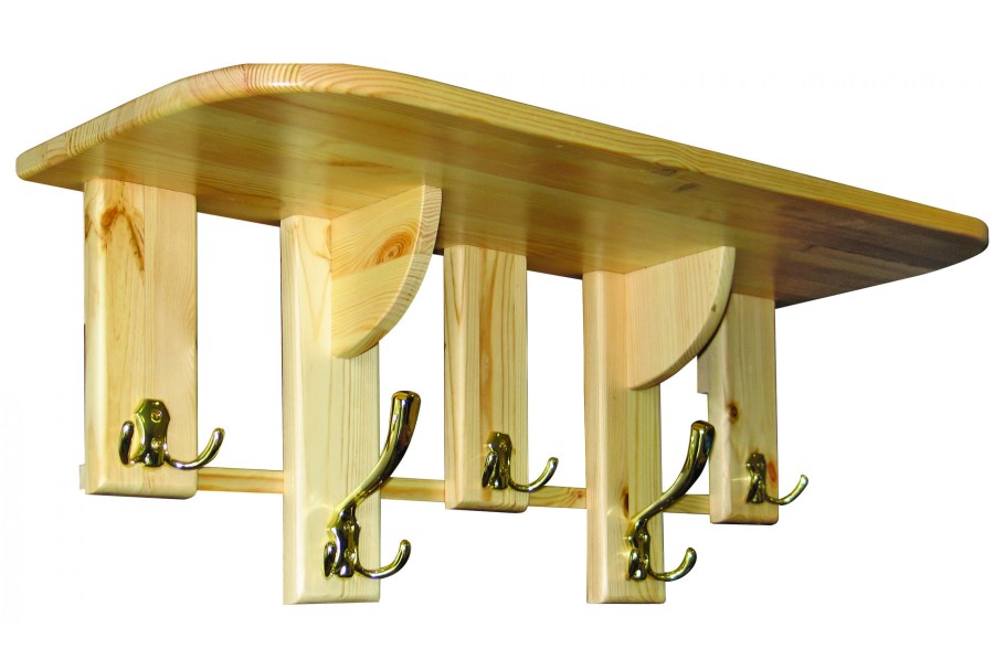 Вешалка деревянная настенная