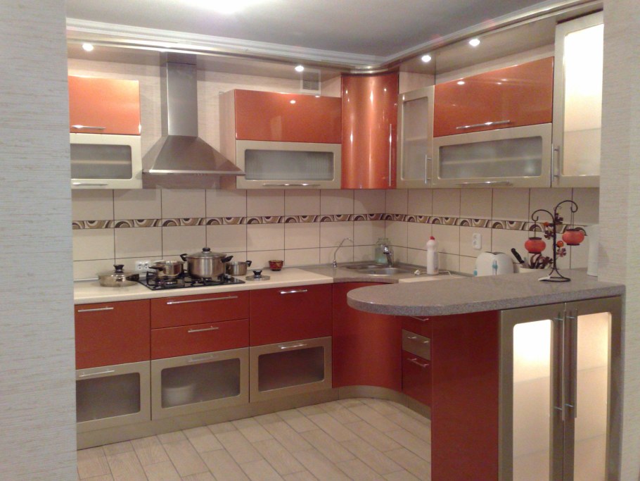 Кухня Трапеза Боровичи белый глянец